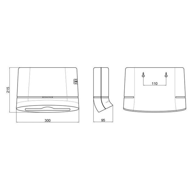 Тримач для паперових рушників Qtap Pohodli 300 мм QTDR600WP White (Dr| ák) - зображення 2