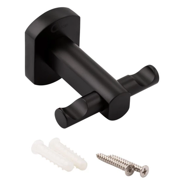 Гачок Qtap Liberty подвійний QTLIBBLM1154 Black - изображение 3