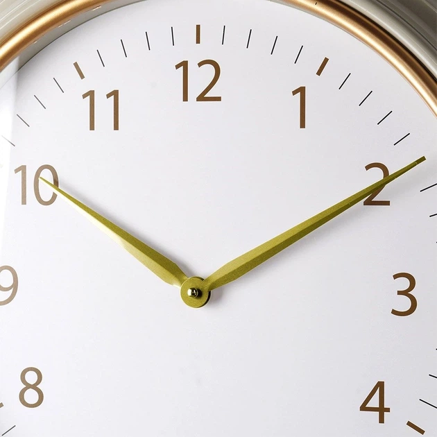 Настінний годинник Vilde 568074 Білий Золотий 50 см (8720573925075) - зображення 3