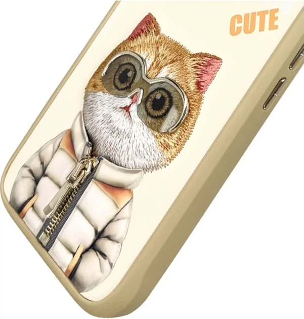Панель Nimmy Cool&Cute 2.0 Cat для Apple iPhone 16 Khaki (6971080319457) - зображення 8