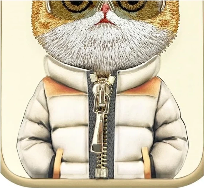 Панель Nimmy Cool&Cute 2.0 Cat для Apple iPhone 16 Khaki (6971080319457) - зображення 9