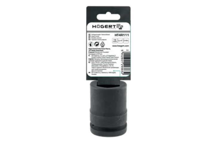 Длинная ударная головка 3/4 дюйма 41 мм CrMo для гайковерта Hogert (HT4R122) - Фото 2 Длинная ударная головка 3/4 дюйма 41 мм CrMo для гайковерта Hogert (HT4R122) - изображение 2
