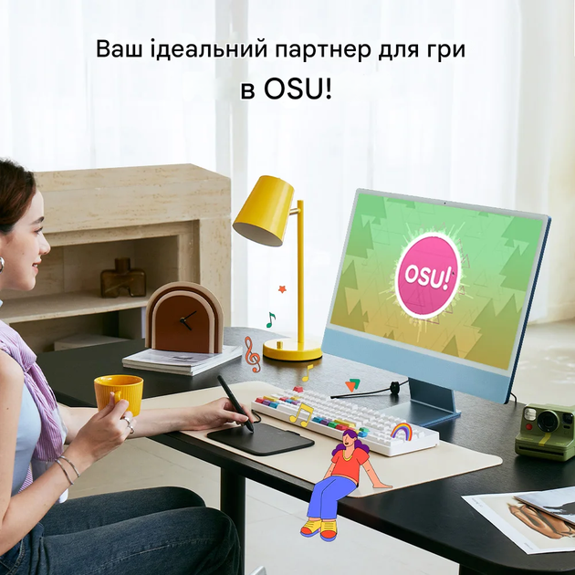 Графический планшет XP-Pen Deco 640 OSU, 16384 уровней, 16×9 см - изображение 5