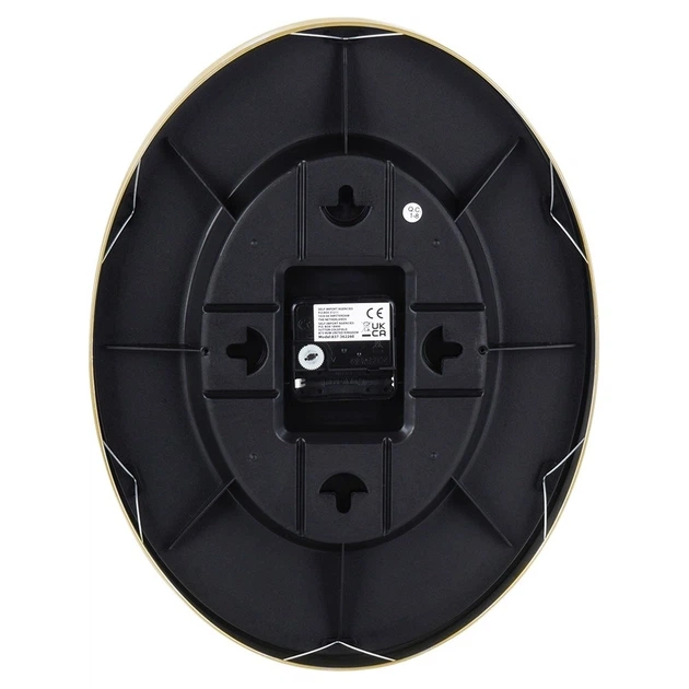 Настінний годинник Vilde 569935 з термометром гігрометром Білий Золотий 27 x 34.5 см (8720573546782) - зображення 3