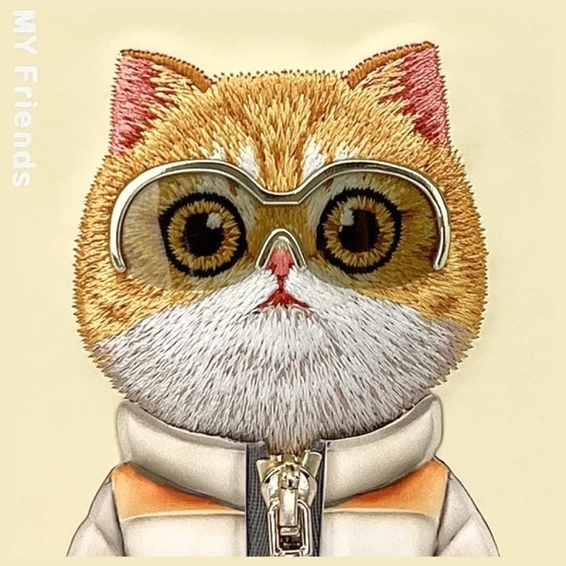 Etui plecki Nimmy Cool&Cute 2.0 Cat do Apple iPhone 16 Pro Khaki (6971080319464) - obraz 7