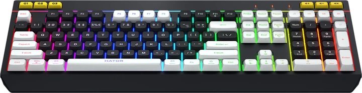Klawiatura przewodowa HATOR Icefall US layout USB Black/White (HTK400US) - obraz 2