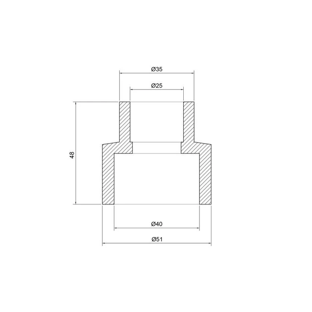 Муфта PPR Thermo Alliance 40х25 - изображение 2