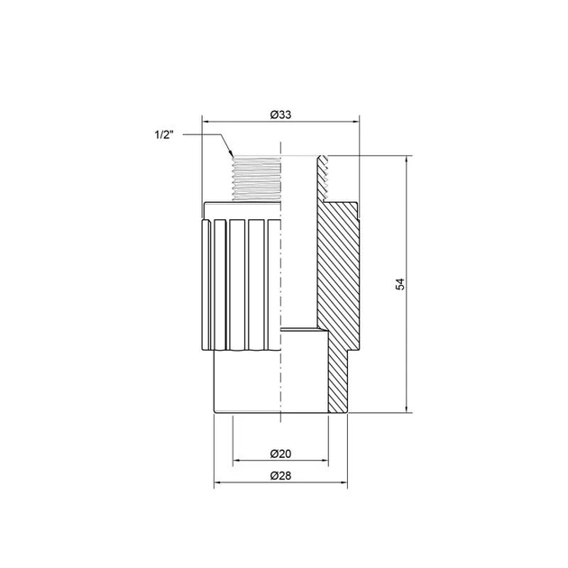 Муфта PPR Thermo Alliance 20х1/2" ЗР - зображення 2