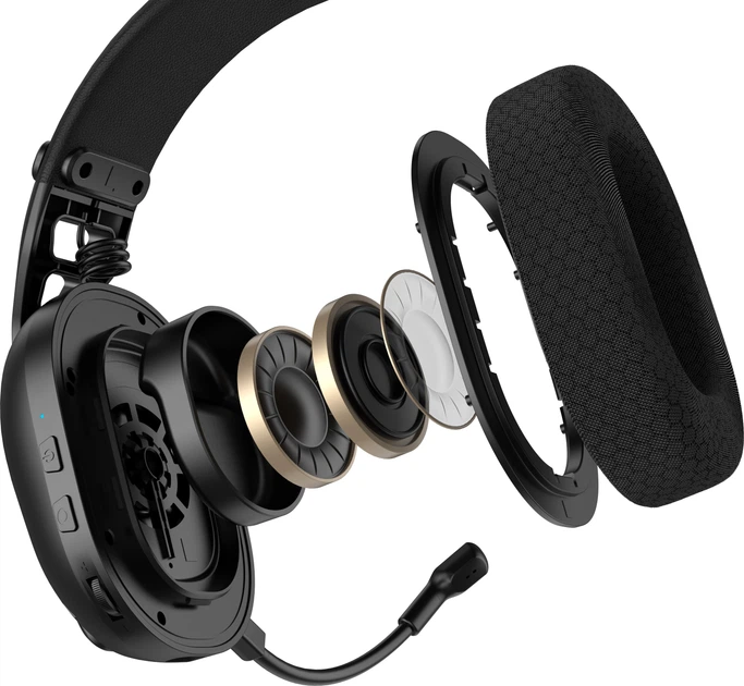 Słuchawki Hator Hyperpunk 3X Wireless Black (8721249230943) - obraz 9
