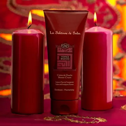 Крем-гель для душа Лотос и Франжипани La Sultane De Saba Lotus And Frangipani Flower Shower Cream 200 мл 3700448606877 - изображение 4