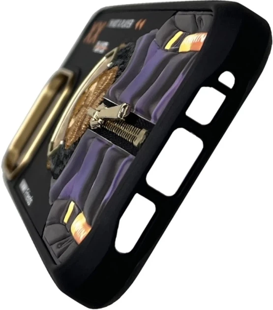 Etui plecki Nimmy Cool&Cute 2.0 Monkey do Apple iPhone 16 Pro Black (6971080319525) - obraz 3