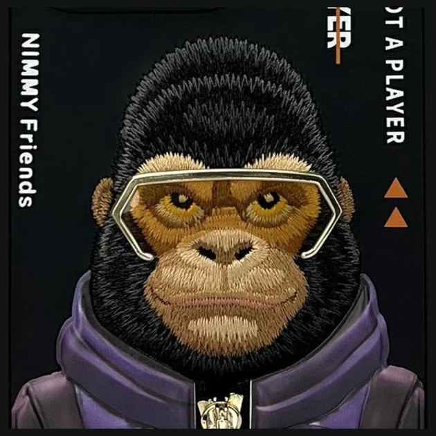 Etui plecki Nimmy Cool&Cute 2.0 Monkey do Apple iPhone 16 Pro Black (6971080319525) - obraz 6