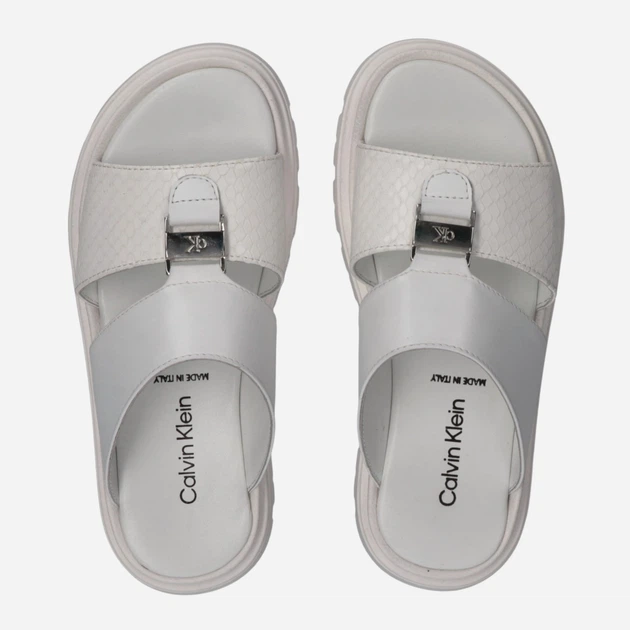 Sandały damskie Calvin Klein V4B2-83360-1915530 3925 cm Białe (8054491105524) - obraz 4