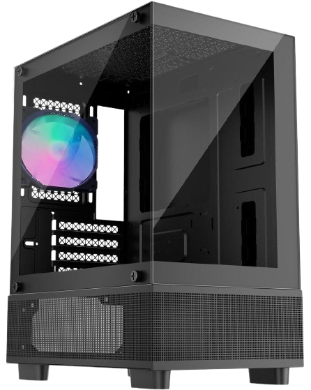 Корпус 1stPlayer Mi2-A-BK-2F7R-1F7 ARGB Black - изображение 2