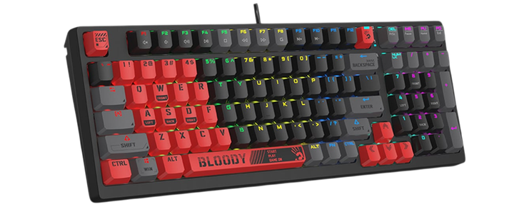 Клавіатура A4Tech Bloody S98 Sports RGB Red Black - зображення 2