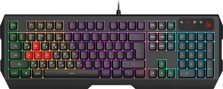 Клавіатура A4Tech B140N Bloody RGB Black - изображение 2