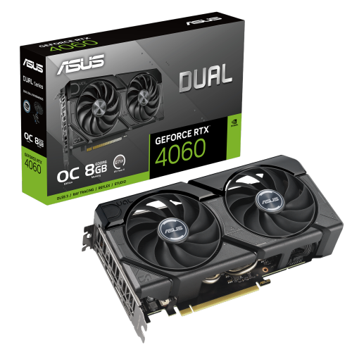 Відеокарта GeForce RTX 4060 8GB Asus Dual Evo OC (DUAL-RTX4060-O8G-EVO) - Фото 1 Відеокарта GeForce RTX 4060 8GB Asus Dual Evo OC (DUAL-RTX4060-O8G-EVO) - изображение 1