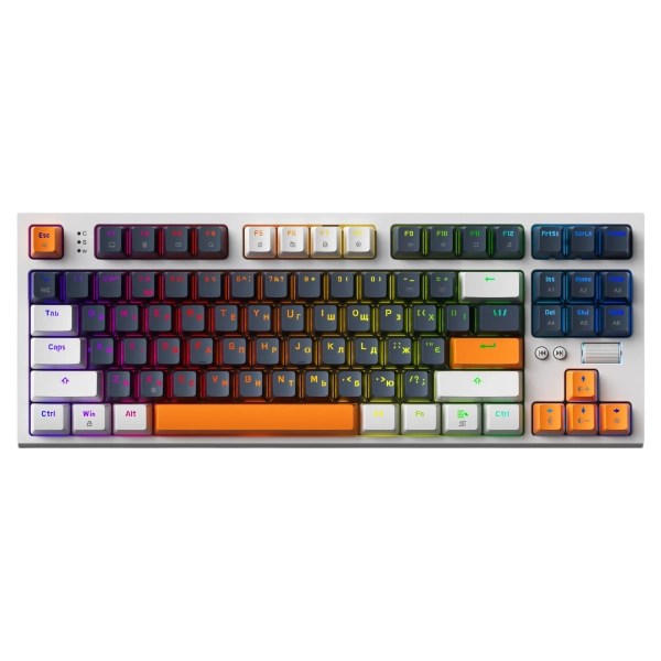 Клавіатура GamePro MK180W Red Hot-Swap RGB White - Фото 1 Клавіатура GamePro MK180W Red Hot-Swap RGB White - зображення 1