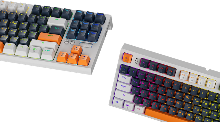 Клавіатура GamePro MK180W Red Hot-Swap RGB White - Фото 3 Клавіатура GamePro MK180W Red Hot-Swap RGB White - зображення 3