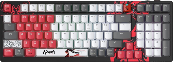 Клавіатура бездротова A4Tech Bloody WS98 Naraka RGB Black - изображение 2