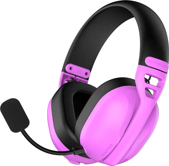 Słuchawki Hator Hyperpunk 3 Wireless Cyber Violet (8721249230660) - obraz 2