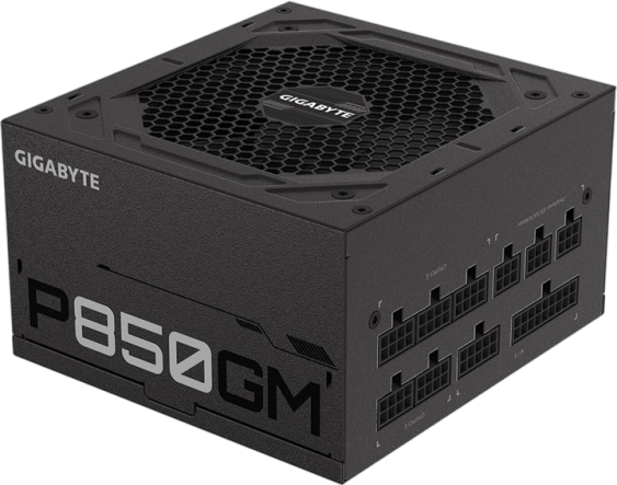 Блок живлення Gigabyte P850GM 850W 80+ Gold Black (GP-P850GM) - Фото 2 Блок живлення Gigabyte P850GM 850W 80+ Gold Black (GP-P850GM) - зображення 2