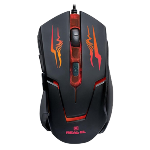 Миша REAL-EL RM-520 Gaming RGB Black (EL123200020) - Фото 1 Миша REAL-EL RM-520 Gaming RGB Black (EL123200020) - изображение 1