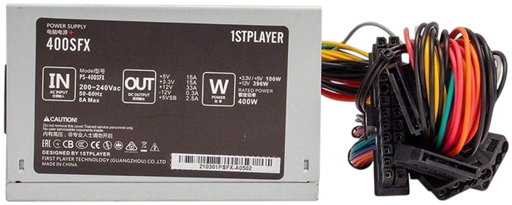 Блок живлення 1stPlayer PS-400SFX APFC 400W 80+ Bronze bulk (C1-SFX-400-SV-EU) - зображення 2