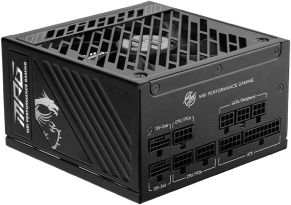 Блок живлення MSI MPG GS 1000W 80+ Gold (MPG A1000GS PCIE5) - изображение 2
