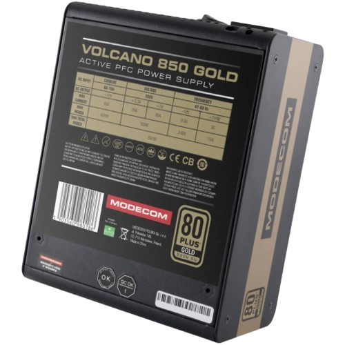 Блок живлення Modecom Volcano 850W 80+ Gold (ZAS-MC92-SM-850-ATX-VOLCA) - Фото 3 Блок живлення Modecom Volcano 850W 80+ Gold (ZAS-MC92-SM-850-ATX-VOLCA) - изображение 3