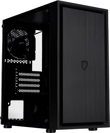 Корпус 1stPlayer B5-M-BK-3F Black - изображение 2