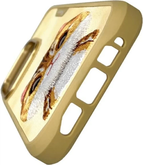 Etui plecki Nimmy Big Eyed Pet 2.0 Cat do Apple iPhone 16 Pro Khaki (6971080319730) - obraz 3