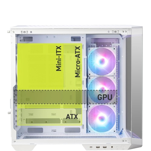 Корпус MSI MAG Pano 100R PZ ARGB White - зображення 4
