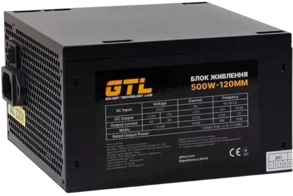 Блок питания GTL Gaming Star 500W (GTLGS500BK) - изображение 3