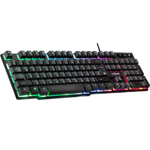 Клавіатура Defender Mayhem GK-360DL UA RGB Black (45362) - Фото 1 Клавіатура Defender Mayhem GK-360DL UA RGB Black (45362) - зображення 1