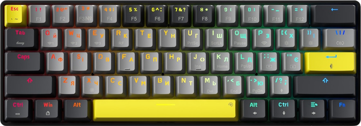 Клавіатура бездротова GamePro MK130G Pro Outemu Red Switch RGB Black - изображение 3