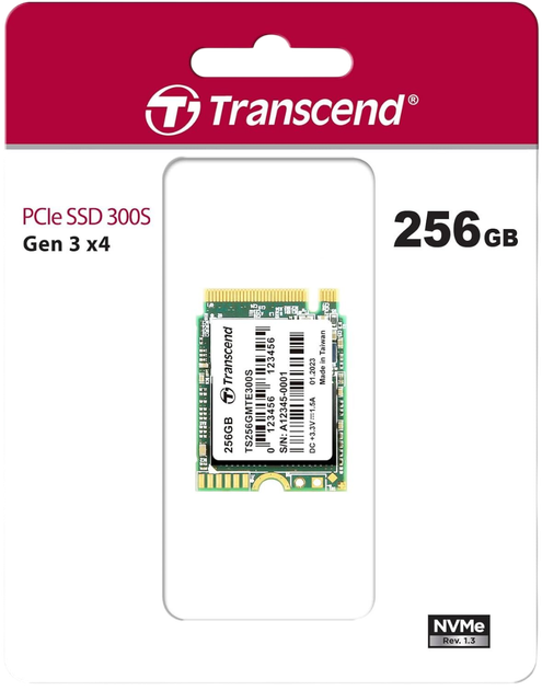 SSD M.2 накопитель Transcend MTE300S 256GB (TS256GMTE300S) - изображение 3