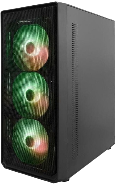 Корпус 1stPlayer FD3-BK-4F7 ARGB Black - изображение 5