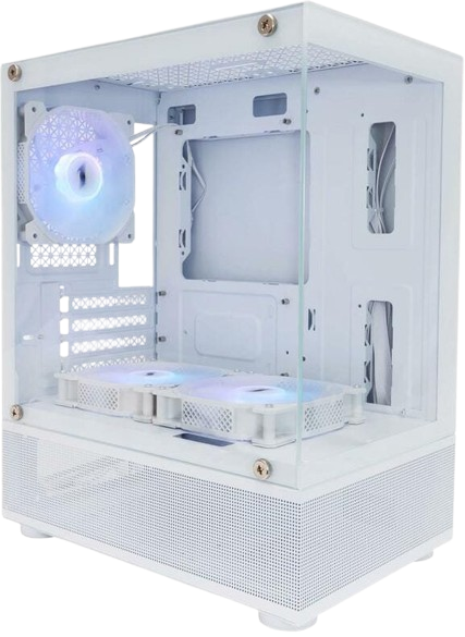 Корпус 1stPlayer Mi2-A-WH-2F7R-W-1F7-W ARGB White - изображение 2
