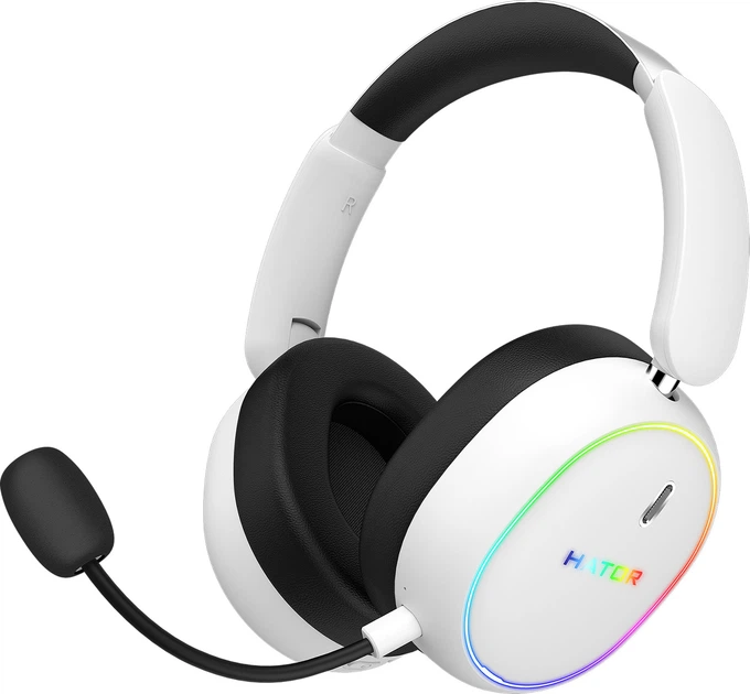Słuchawki Hator Phoenix 2 Wireless White (8721249196867) - obraz 2