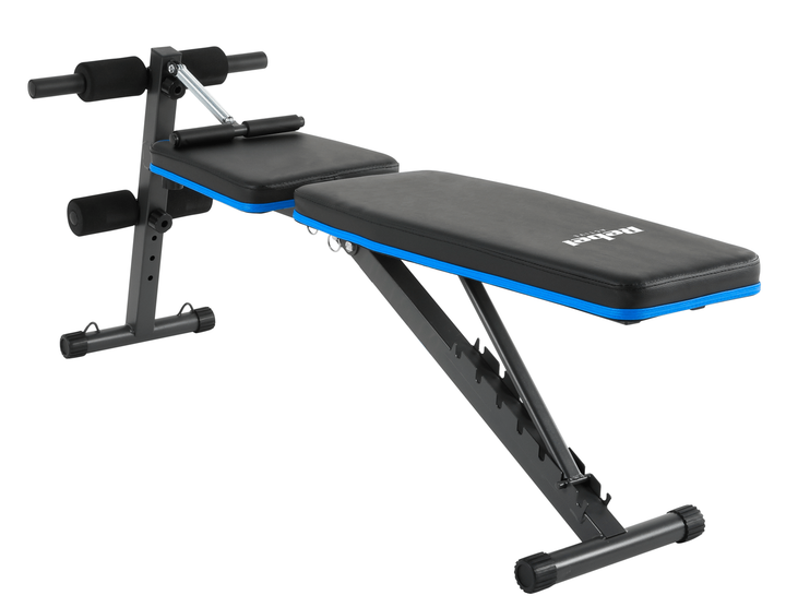 Тренувальна лавка Rebel Active похила з фіксаторами для ніг і гумовими стрічками (5901890101295) - зображення 5