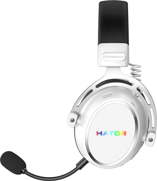 Навушники Hator Hypergang 3 Wireless White (8721249196898) - зображення 3