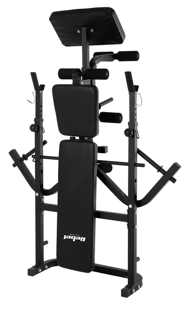 Тренувальна лавка Rebel Active регульована багатофункціональна з пюпітром для біцепсів (5901890101349) - зображення 7