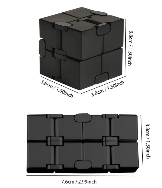 Нескінченний кубик RESTEQ, антистрес Infinity Cube 38 мм. Іграшка-антистрес з алюмінієвого сплаву - Фото 7 Нескінченний кубик RESTEQ, антистрес Infinity Cube 38 мм. Іграшка-антистрес з алюмінієвого сплаву - зображення 7