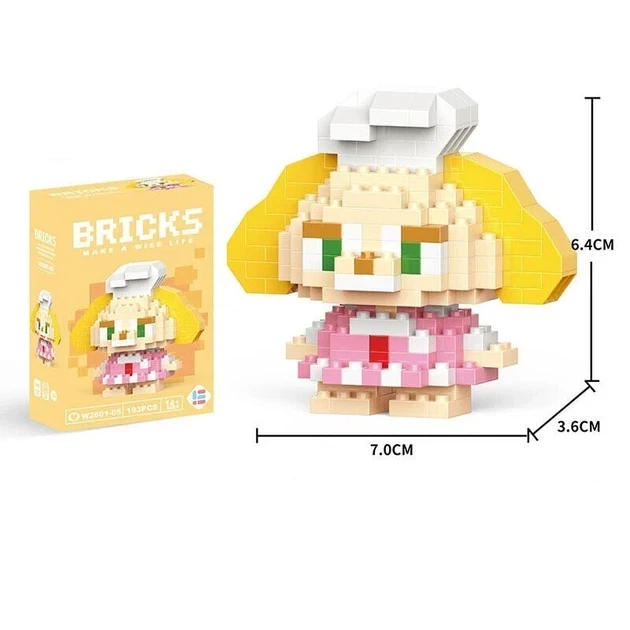 Детский 3D конструктор / пазл Bricks "Cookie Ann" развивающий высотой 6.4 см (1000-ZB-1596) - изображение 4