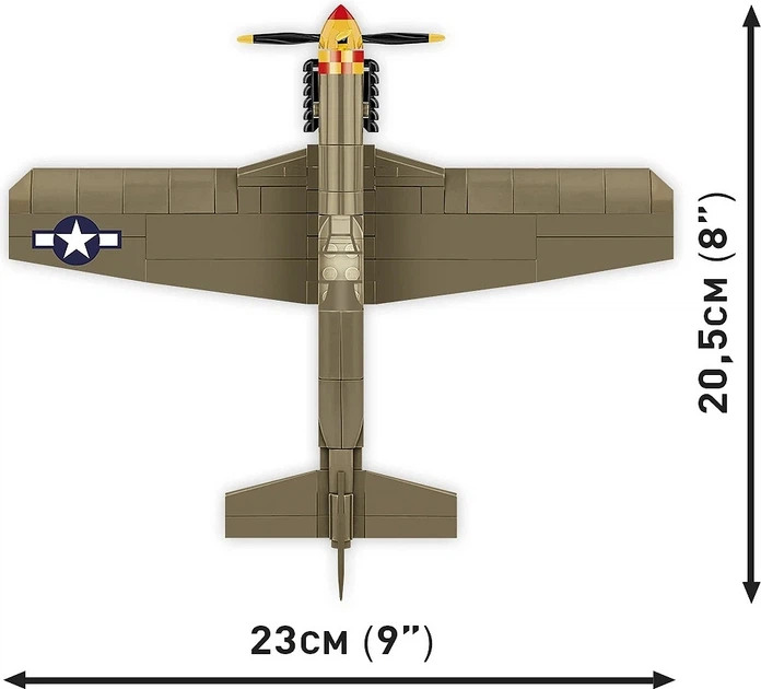 Конструктор Cobi Historical Collection World War II Mustang P-51B 1:48 155 елементів COBI-5869 (5902251058692) - зображення 6