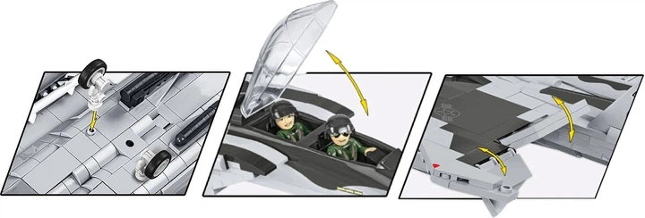 Klocki konstrukcyjne Cobi Armed Forces Boeing F-15EX Eagle II 1:48 739 elementów COBI-5900 (5902251059002) - obraz 8