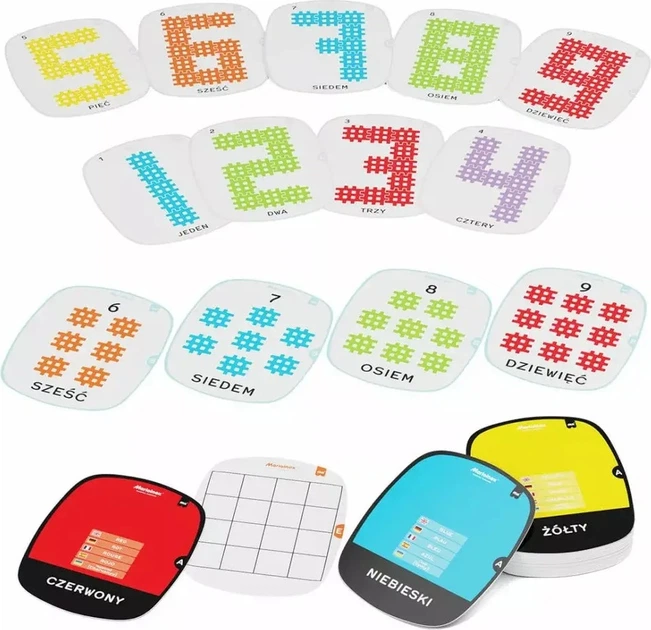 Конструктор Marioinex Wafle mini Весела математика 444 елементи 906293 (5903033906293) - зображення 3