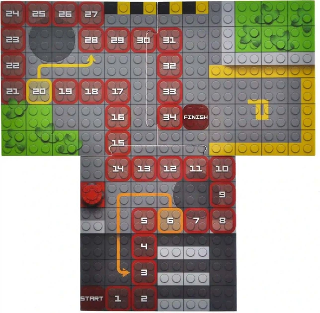 Конструктор Marioinex Block and Steps 3 в 1 Пожежна служба + Настільна гра 74 елементи QB300-001 (4823037611225) - зображення 4