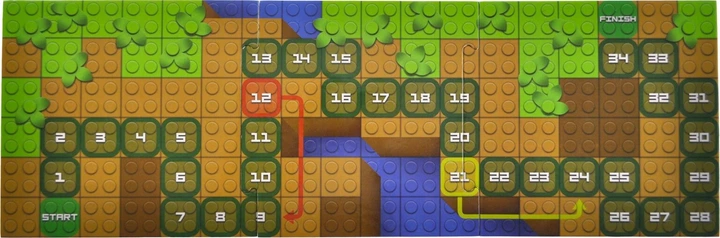 Конструктор Marioinex Block and Steps 3 в 1 Пригоди на сафарі + Настільна гра 89 елементів QB300-006 (4823037611249) - зображення 4